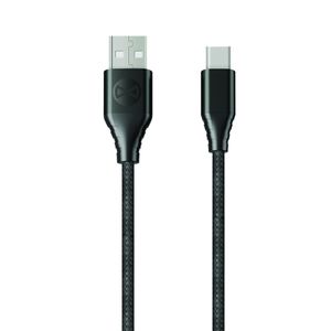 Forever Core Classic USB Type-C lataus- ja synkronointikaapeli 3A 1,5m, musta