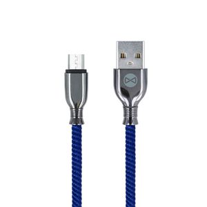 Forever Tornado micro-USB lataus- ja synkronointikaapeli 1m 3A, tummansininen