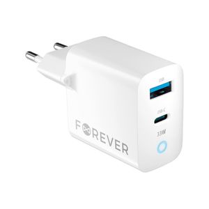 Forever TC-06-33AC PD QC laturi 1x USB-C 1x USB 33W