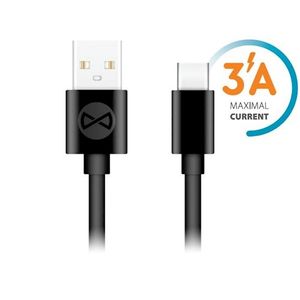 Forever USB-C kaapeli 3A 1m, musta