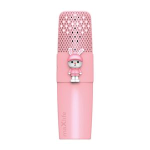Maxlife MXBM-500 Lasten Bluetooth langaton karaoke mikrofoni / kaiutin - pinkki