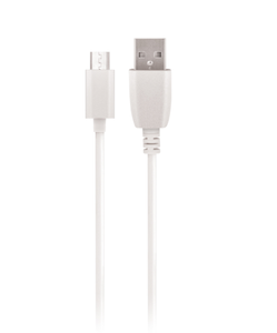 Setty micro USB-kaapeli 1m 2A - Valkoinen