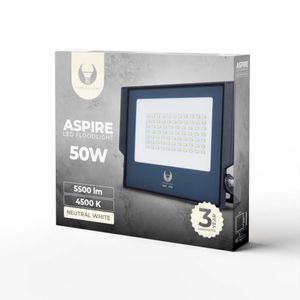 Ulkovalo Forever Light LED ASPIRE 50W 4500K 5500lm - 3v takuu