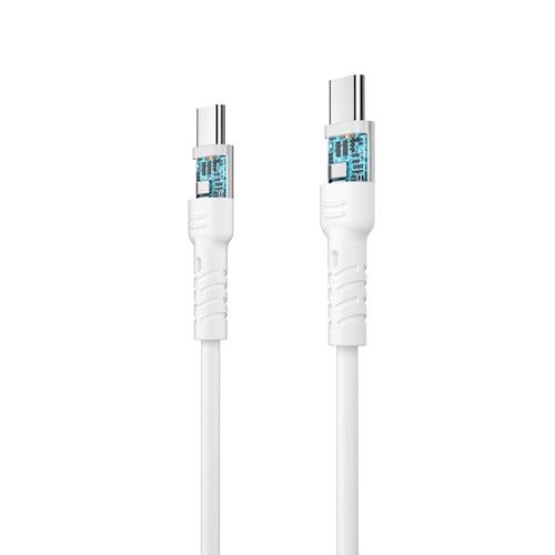 Forever Core High Power USB-C - USB-C latauskaapeli 2m (100W), valkoinen