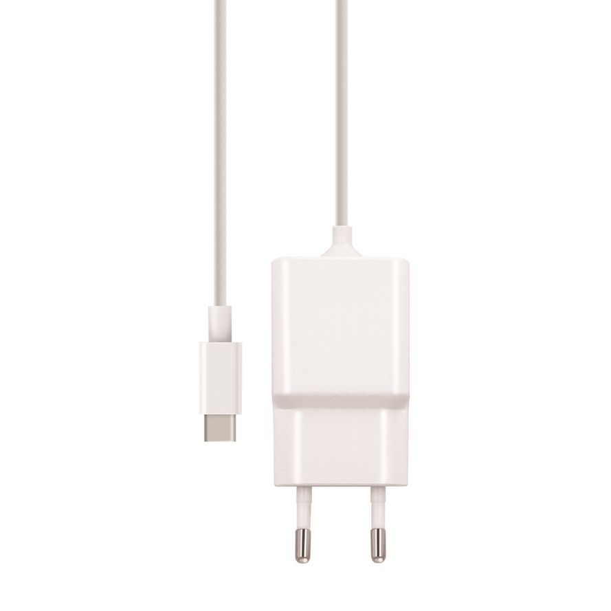 Maxlife MXTC-03 USB-C 2.1A fast charge seinälaturi, valkoinen