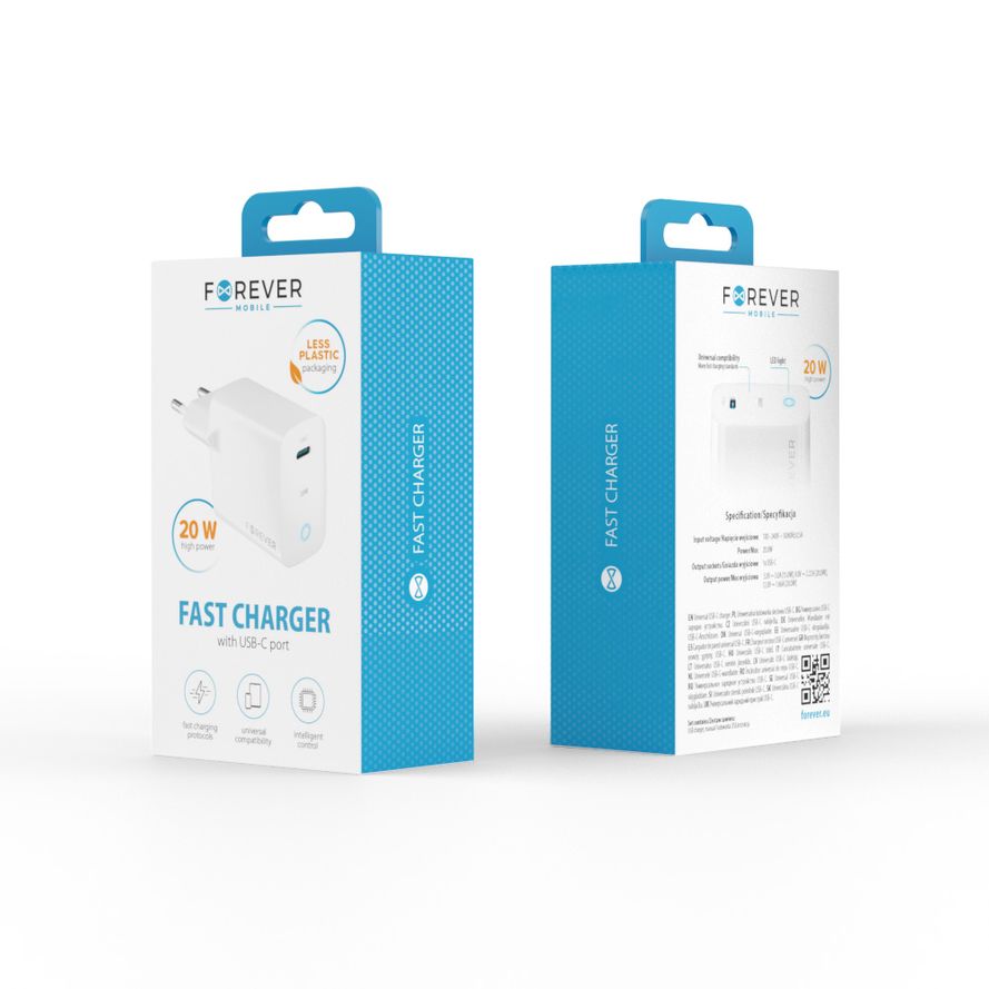 Forever TC-06-20C PD QC laturi 1x USB-C
