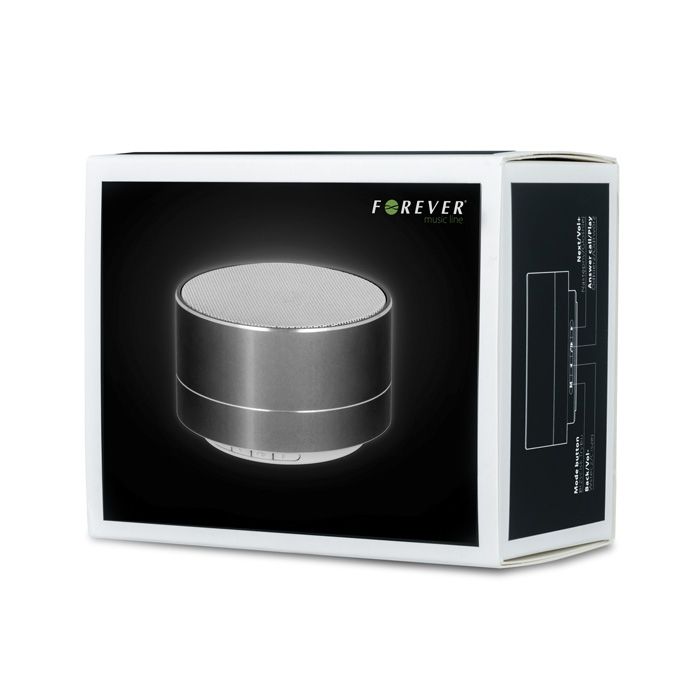 Forever PBS-100 Bluetooth kaiutin, hopea