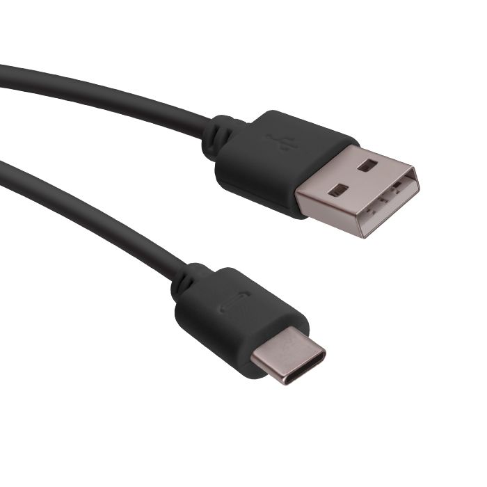 Forever Tyyppi-C USB, Tyyppi-A USB kaapeli 1m, musta