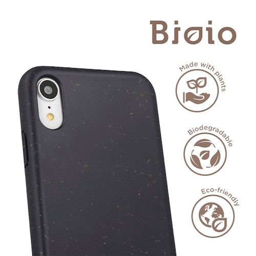 Forever Bioio 100% biohajoava suojakotelo iPhone 12 Mini 5.4" - Musta
