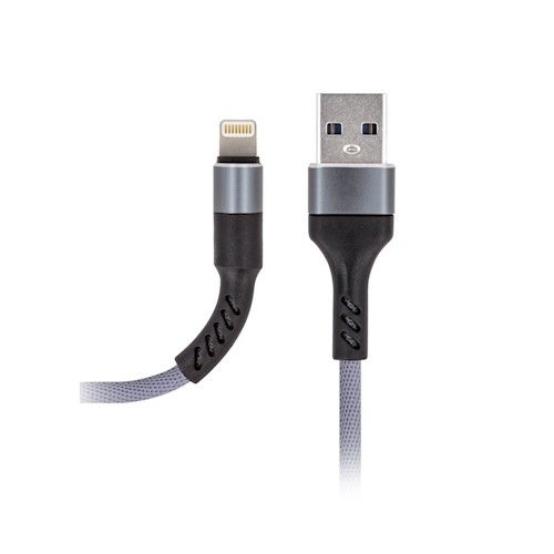 Maxlife MXUC-01 USB A - Lightning 1m 2A Fast Charge Latauskaapeli - Harmaa