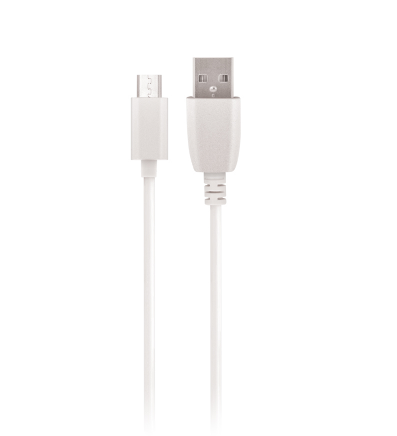 Setty micro USB-kaapeli 3m 2A - Valkoinen