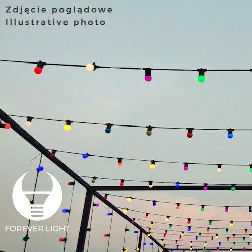 Forever Light LED E27 G45, 2W, 5 lm, 5 kpl pakkaus - Keltainen