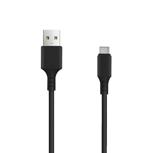 Setty USB-autolaturi + Type-C-kaapeli 1m 3A - musta