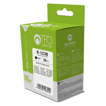 Tulostinmuste TFO B-123B Brother LC123B 16ml - Musta