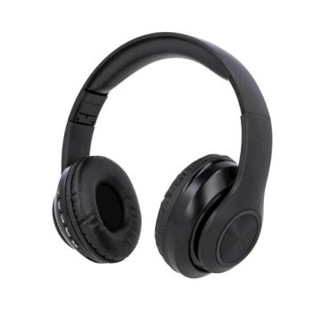 Setty langattomat Bluetooth kuulokkeet radiolla, musta