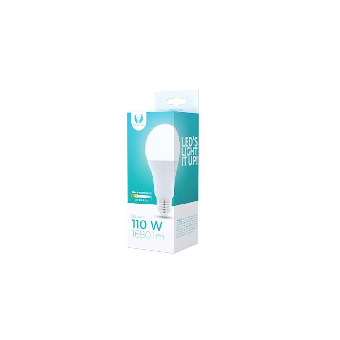 Forever Light LED Lamppu E27 18W 1680lm 3000K, lämmin valkoinen