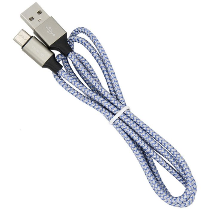Devia Vogue Punottu Micro USB synkronointi- ja latauskaapeli 2.4 A