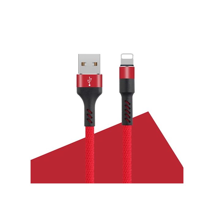 Maxlife MXUC-01 USB A - Lightning 1m 2A Fast Charge Latauskaapeli - Punainen
