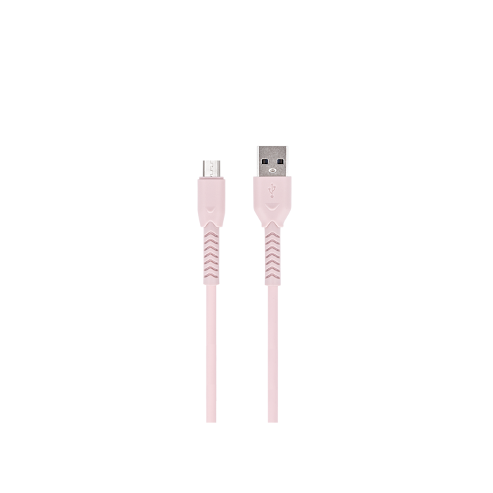 Maxlife MXUC-04 USB -  micro-USB Kaapeli 1m 3A - Pinkki