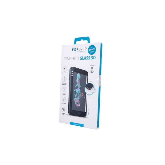 Forever 5D Iskunkestävä panssarilasi Samsung Galaxy S20 Ultra / S20 Ultra 5G Musta - Fingerprint