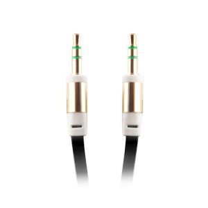 Stereoaudiokaapeli | 3,5 mm, Uros - 3,5 mm, Uros | 1m | Musta