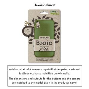 Forever Bioio 100% biohajoava suojakotelo iPhone 11 Pro - vihreä