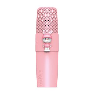 Maxlife MXBM-500 Lasten Bluetooth langaton karaoke mikrofoni / kaiutin - pinkki